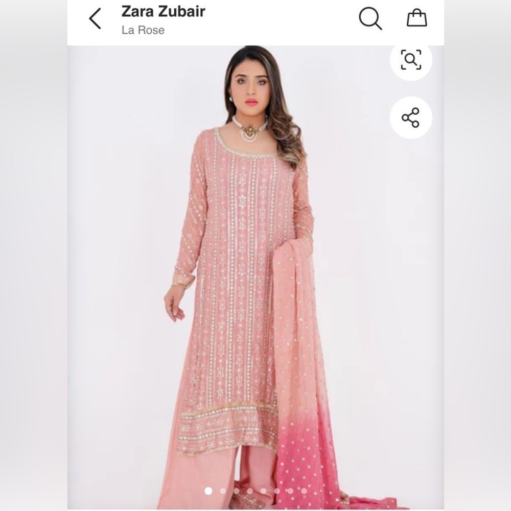 Zara Zubair La Rose Pakistani Dress NWT